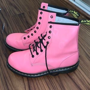 Bubblegum pink doc martens good condition